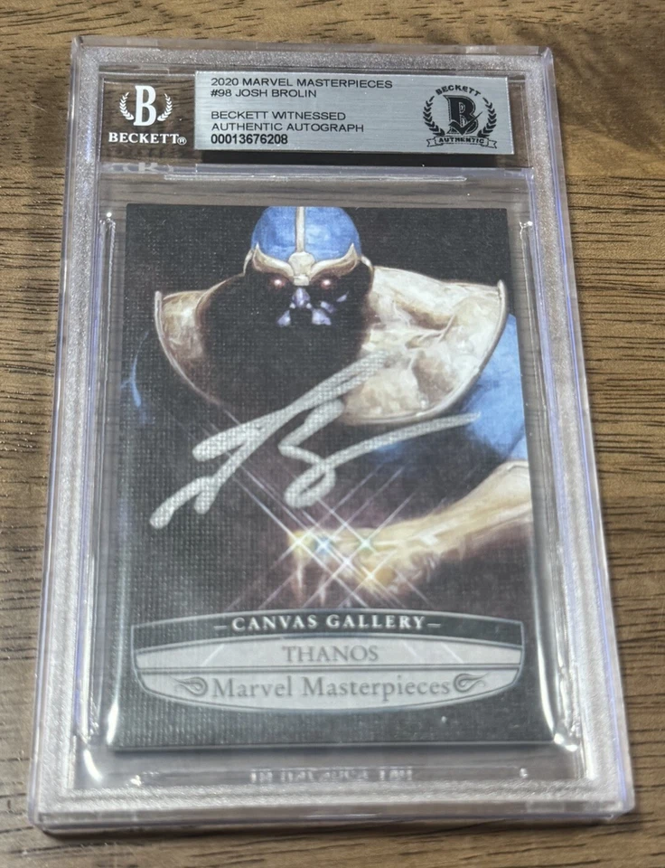 Josh Brolin SIGNED Thanos 2020 Marvel Masterpieces #98 BGS BAS AUTO - Image 1 of 2