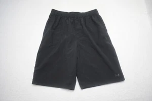 Under Armour Gym Shorts Black HeatGear Loose Performance With Pockets Boys XL - Picture 1 of 6