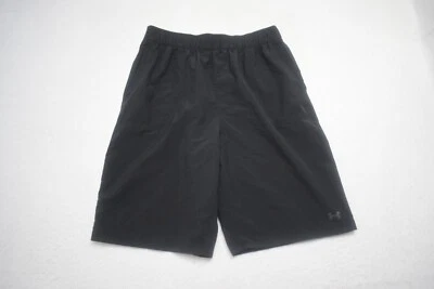 Under Armour Gym Shorts Black HeatGear Loose Performance With Pockets Boys XL - Image 1 of 4