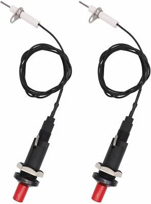 SMETA 2Pcs 39" Universal Piezo Spark Igniter Push Button Gas Fireplace Grill BBQ Stove