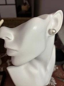Authentic Australian White Pearl Earrings  - Picture 1 of 2