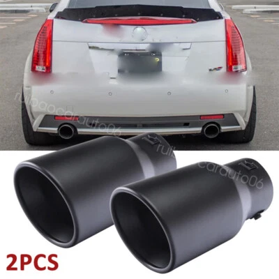 2X Exhaust Pipe Tip Rear Tail Throat Muffler Tailpipe For Cadillac CTS-V Sedan Foto 1 de 4