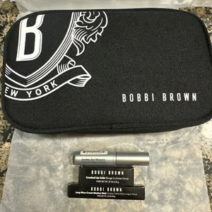 BOBBI BROWN COSMETIC BAG With Shadow Stick Lip Color And Smoky Mascara NWT WOW! - Picture 1 of 6