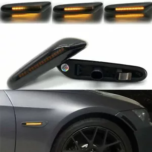 Pour BMW SERIE 1 E81 E82 E87 E88 3 E90 E91 E92 E93 E46 LCI NOIR REPETITEUR LED - Picture 1 of 9