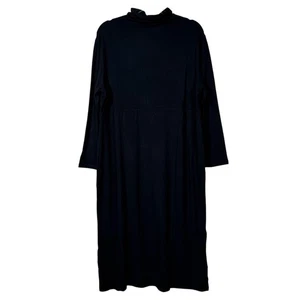 Vestido de mujer con control XL pequeño negro cuello falso control abdomen jersey - Imagen 1 de 18