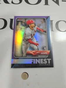 2024 Topps Finest MASYN WINN Finest Rookies Purple  Refractor #FRD-12 (RC) - Picture 1 of 2