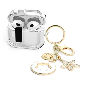 Custodie per Airpods Carine 4 Case Cover Donna, Airpod Trasparente 4 Case Lock iPod 4 C... - Foto 1 di 7