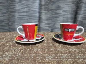 Daz Bog 2er Set Sammlerstück 2 Unzen Demitasse/Espressotassen und Untertassen - Bild 1 von 13