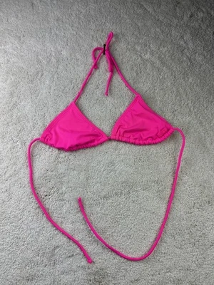 Top de bikini OP para mujer pequeño triángulo traje de baño cuerdas ajustables playa natación Foto 1 de 4