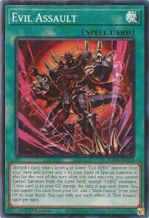 Yugioh! Evil Assault - SUDA-EN052 - Super Rare - 1st Edition Near Mint, English - Image 1 of 1