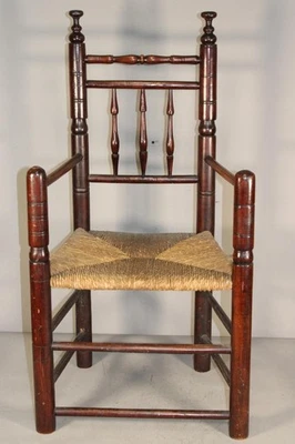 MUSEUM QUALITY AMERICAN 17TH C PILGRIM CARVER ARMCHAIR FROM PLYMOUTH COUNTY MA - Image 1 of 4