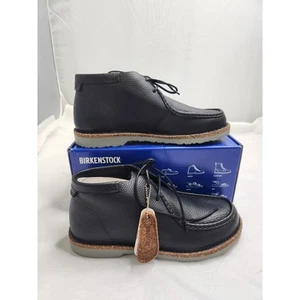 Birkenstock Delano High Regular Fit Boot Black Leather Size EU 42 US Mens 9 New - Picture 1 of 7