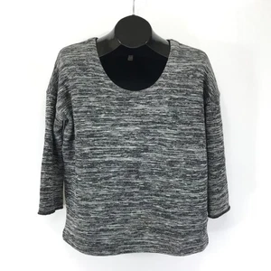 J. Crew Scoop Neck Wool Blend Knit Sweater Women's XS Gray 3/4 Sleeves Career - Picture 1 of 11