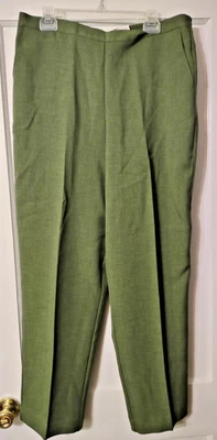 Alfred Dunner Pants Size 16 Sage Stretch Waist - Image 1 of 4