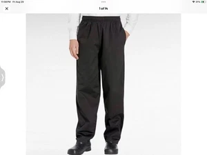 Uncommon Threads Chef Cargo Pants Black MEDIUM 32” Inseam 3 Available - Picture 1 of 9