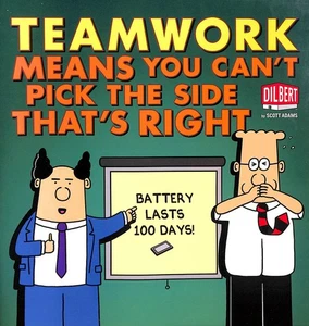 Teamwork Means You Can't Pick the Side That's Right: 38 (Dilbert Book Collecti.. - Imagen 1 de 1