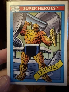 The Thing 1990 Impel Marvel Universe #6 Super Heroes Rookie RC - Imagen 1 de 2
