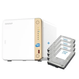 Qnap TS-462 4-Bay NAS HDD 8TB Preinstalled (4 X 2TB) + 2 X M.2 PCIe - Picture 1 of 9