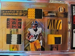 2020 Panini Gold Standard Dionte Johnson /49 Mother Lode 5 Patches Player Worn - Picture 1 of 4