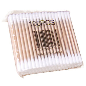 500pcs Cotton Swabs Double Round Tips Cotton Buds Multipurpose Swabs