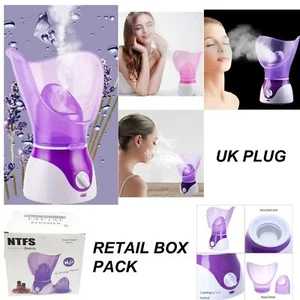 PURPLE FACIAL STEAMER SPA PORES STEAM SPRAYER SAUNA SKIN MIST CLEAN BEAUTY FACE - Picture 1 of 11