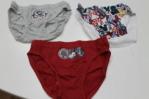 NEW DISNEY MICKEY MOUSE BOYS COTTON UNDERWEAR BRIEF BOTTOMS SET OF 3  - SIZE 4-5 - Bild 1 von 2