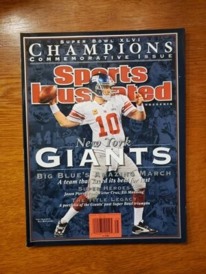 New 2011 NY GIANTS SUPER BOWL 46 XLVI CHAMPIONS SPORTS ILLUSTRATED COMMEMORATIVE - Image 1 of 2