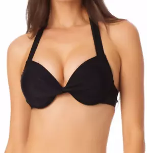 California Waves Junior s Underwire Push Up Bikini Top Black Size X-Large NWT - Picture 1 of 1