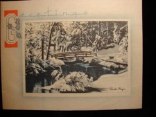 VINTAGE "WINTER MAGIC!!" CHRISTMAS GREETING CARD