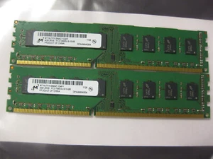 8GB ( 4GBx2 ) Micron Brand DDR3 PC3-10600 1333MHz Desktop Memory RAM Tested - Zdjęcie 1 z 8
