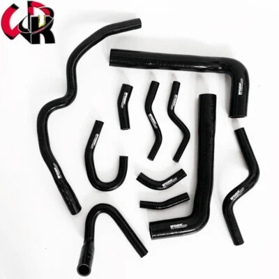 Black Radiator Hose For 1990-2000 09 BMW E36 328i 325i 325is Z3 2.8L M50 M52 BLK - Image 1 of 4