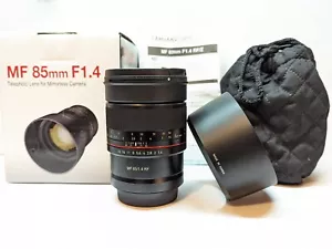 MINT - Samyang MF 85mm f/1.4 Prime Lens with Canon RF Mount - Picture 1 of 7