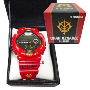 CASIO G-SHOCK MOBILE SUIT GUNDAM 35th Anniversary CHAR AZNABLE Wristwatch Mint - Picture 1 of 12