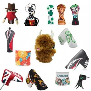 Novelty Golf Headcover - Driver/Fairway/Rescue/Putter - Cow/Animal/UK - Picture 1 of 58