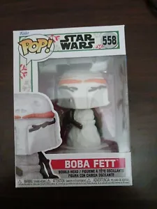 Funko POP! Figura Vinilo Star Wars Boba Fett Holiday Snowman 3.75" (#558) NUEVO - Imagen 1 de 5
