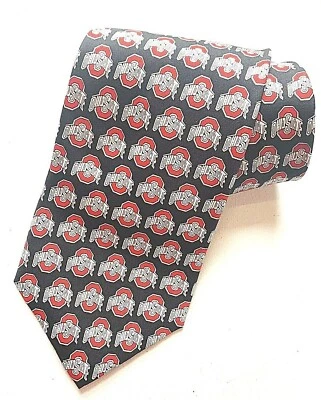 OSU Ohio State University Silk Tie Ralph Marlin 2003 Made in USA  #327082 - Image 1 of 4