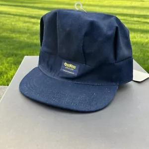 NWT Deadstock! Oshkosh Blue Denim Engineer Train Conductor SnapBack Hat USA - Picture 1 of 8