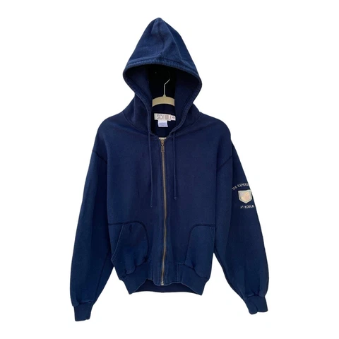 The Experience at Koele Championship Golf Course Blue Hoodie Sz Med Vintage Golf Cover