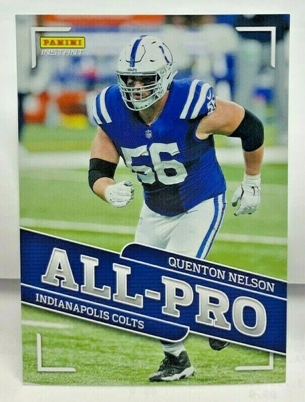 Quenton Nelson 2020 Panini Instant NFL ALL-PRO #9 - INDIANAPOLIS COLTS - SP /241 - Image 1 of 2