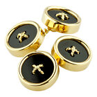 18K Yellow Gold Tiffany And Co Vintage Onyx Button Cufflinks Great Condition