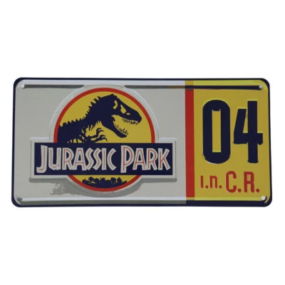 Jurassic Park 1:1 Dennis Nedry Nummernschild Plate Schild Metal Tafel Fanattik