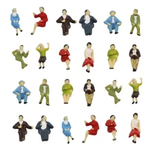 Figuren sitzend Sitzende 1:87 für H0 Set 24 Stück F10a - Bild 1 von 6
