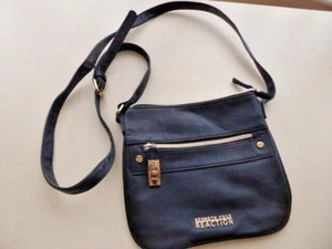 UNUSED - KENNETH COLE REACTION BLACK X BODY SHOULDER BAG - NEVER BEEN USED - Picture 1 of 8