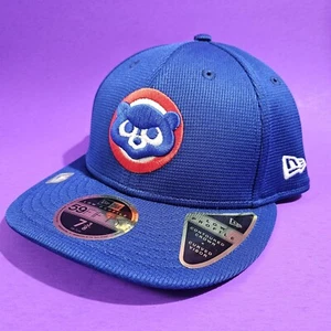 Gorra ajustada New Era Chicago Cubs 59FIFTY talla 7 3/8 práctica de bateo bajo perfil - Imagen 1 de 9