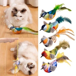 Interactive Sound Cat Toy with Catnip Chirping Bird Plush Doll for Kitty Puppy - Picture 1 of 13
