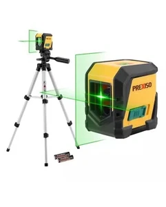 Laser Level with Tripod, 65Ft Self Leveling Cross Line Laser Level, Green Line - Picture 1 of 6