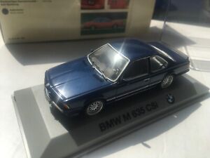 1/43 BMW by MINICHAMPS BMW M 635 CSI BLEUE METALISEE NEUVE EN BOITE
