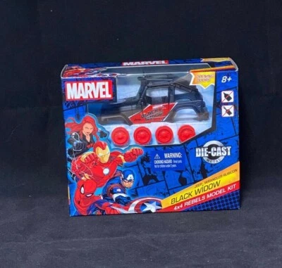 Marvel Black Widow Die-Cast 4X4 Rebels Modelo Kit Jeep Wrangler Rubicon Foto 1 de 2