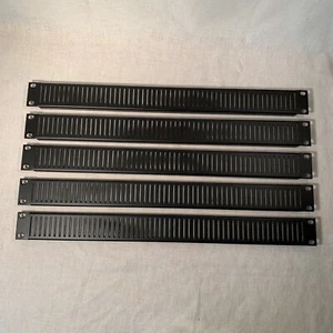5 Middle Atlantic 19" Rack 1RU Empty Space Covers Vented Black - Picture 1 of 3