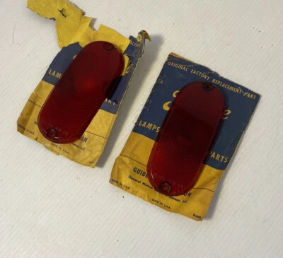 Новые из старых запасов 1955 1956 Chevrolet GMC Chevy панель пригородных задних фонарей направляющие линзы редкие PR - Изображение 1 из 4